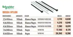 Obramat Schneider Electric brida nylon oferta