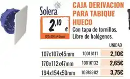 Obramat Solera caja derivacion para tabique hueco oferta
