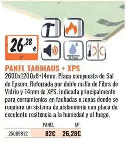 Obramat Panel Tabihaus + Xps oferta