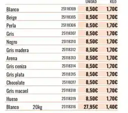 Obramat Blanco oferta