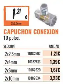 Obramat capuchon conexion oferta