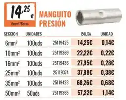 Obramat Manguito presión oferta