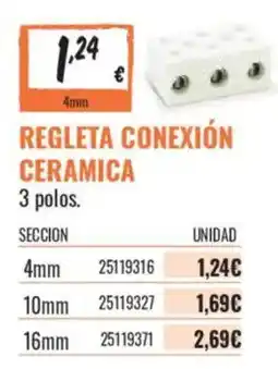 Obramat Regleta conexión cerámica oferta