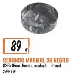 Obramat Redondo Marmol 36 Negro oferta