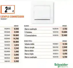 Obramat Schneider ejemplo conmutador oferta