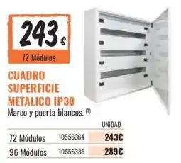 Obramat Cuadro superficie metálico ip30 oferta