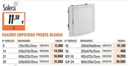 Obramat Solera cuadro empotrar puerta blanca oferta