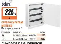 Obramat Solera cuadro empotrar metalico oferta
