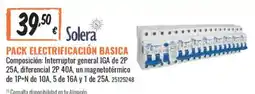 Obramat Solera pack electricación básica oferta