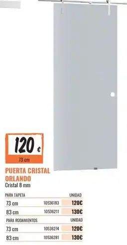 Obramat Orlando puerta cristal oferta