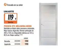 Obramat Uniarte puerta vt5 melamina nord oferta