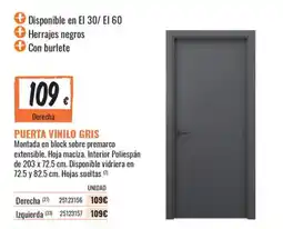 Obramat Puerta vinilo gris oferta