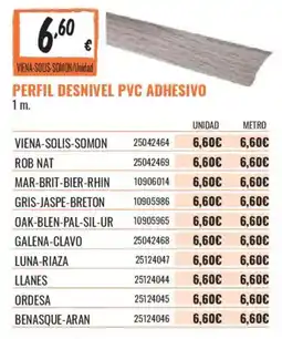 Obramat Perfil desnivel pvc adhesivo oferta