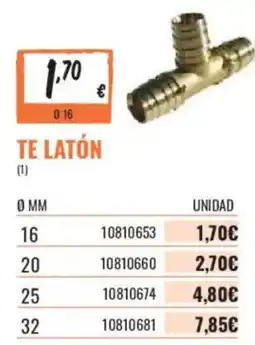 Obramat te latón oferta