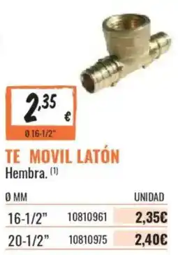 Obramat Te movil laton hembra oferta