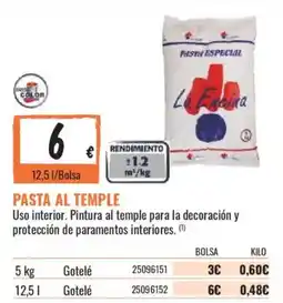 Obramat La Encina pasta al temple oferta