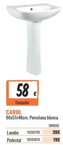 Obramat Carol lavabo pedestal oferta