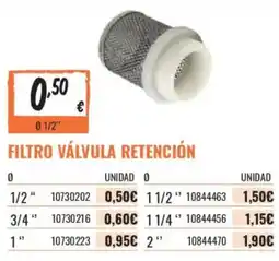 Obramat Filtro válvula retención oferta