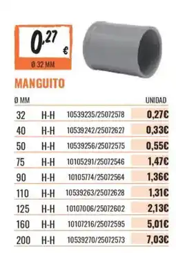 Obramat Manguito oferta