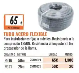 Obramat Tubo acero flexible oferta