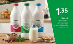 Coviran coviran leche entera semidesnatada o desnatada botella oferta