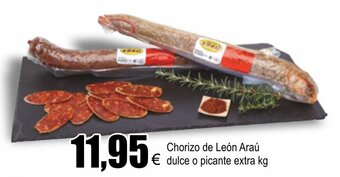 FROIZ Chorizo de León Araú dulce o picante extra oferta