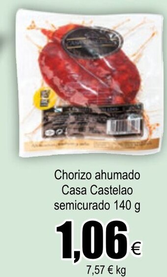 FROIZ Chorizo ahumado Casa Castelao semicurado 140g oferta