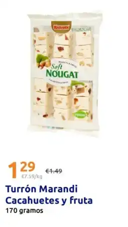 Action Marandi turrón cacahuetes y fruta oferta