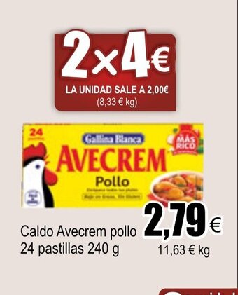 FROIZ Caldo Avecrem pollo 24 pastillas 240g oferta
