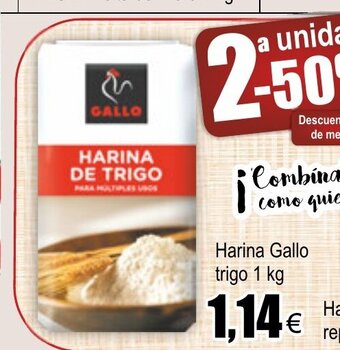 FROIZ Harina Gallo trigo 1 kg oferta