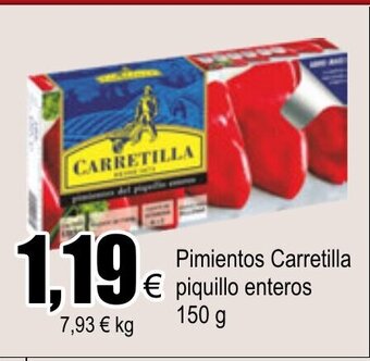 FROIZ Pimientos Carretilla piquillo enteros 150g oferta