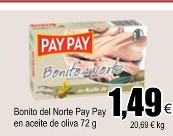 FROIZ Bonito del Norte Pay Pay en aceite de oliva 72 g oferta