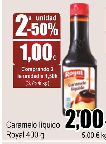 FROIZ Caramelo liquido Royal 400g oferta