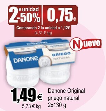 FROIZ Danone Original griego natural 2x130g oferta