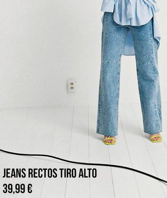 MANGO Jeans rectos tiro alto oferta