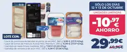 La Sirena Lote con: bacalao, merluza austral, sepia, ventresca de atún oferta