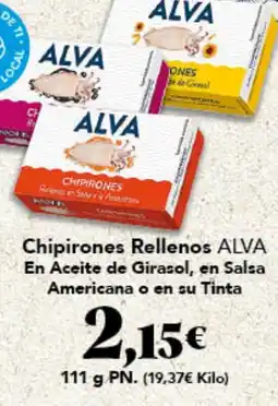 Gadis Alva chipirones rellenos oferta