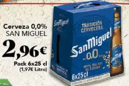 Gadis San Miguel cerveza 0,0% oferta