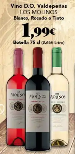 Gadis Los Molinos Blanco, Rosado o Tinto oferta