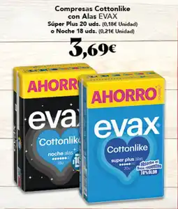 Gadis Evax compresas cottonlike con alas oferta