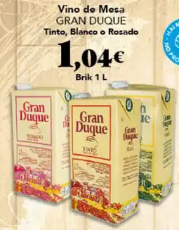 Gadis Gran Duque Vino de Mesa tinto blanco o rosado oferta