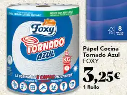 Gadis Foxy papel cocina tornado azul oferta