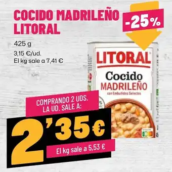 AhorraMas Litoral cocido madrileño oferta