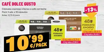 AhorraMas Café Dolce Gusto oferta