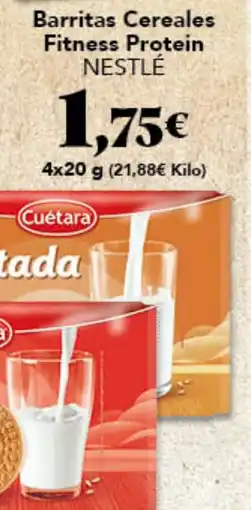 Gadis Nestlé barritas cereales fitness protein oferta