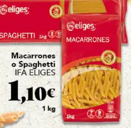 Gadis Ifa eliges macarrones o spaghetti oferta