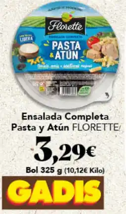 Gadis Florette Ensalada Completa Pasta y Atún oferta