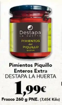 Gadis Destapa la huerta pimientos piquillo enteros extra oferta