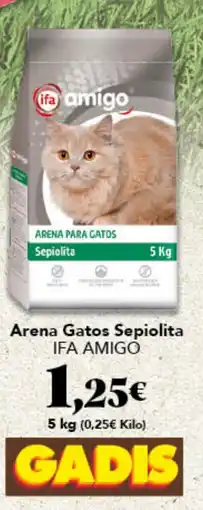 Gadis Ifa amigo arena para gatos sepiolita oferta