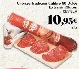 Gadis Revilla Chorizo Tradición Calibre 80 Dulce Extra sin Gluten oferta